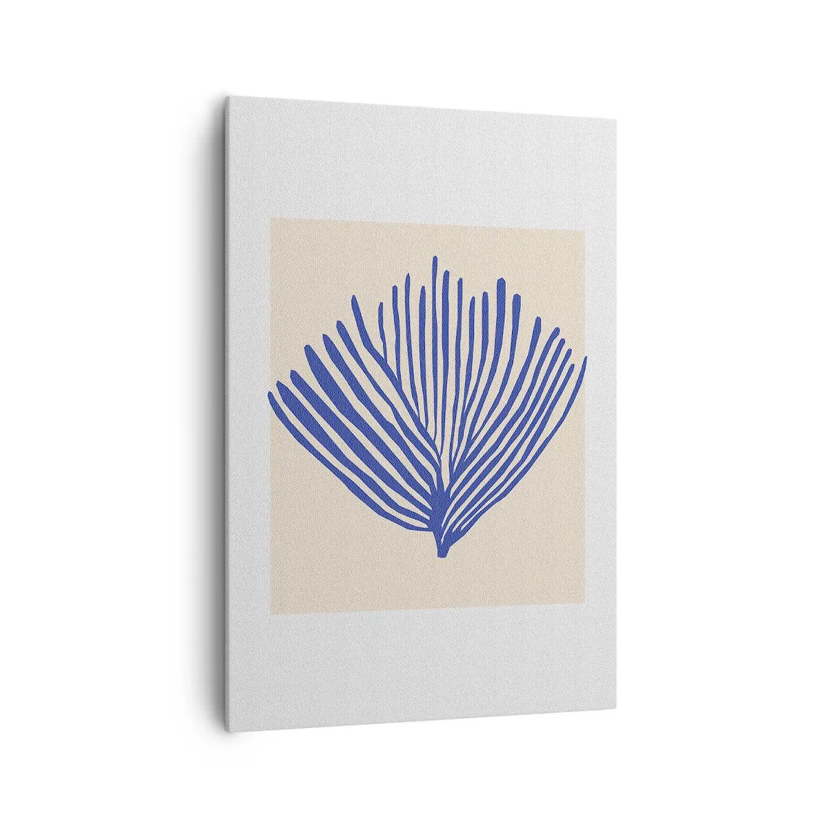 Tablou pe pânză - Evantai albastru - 70x100 cm