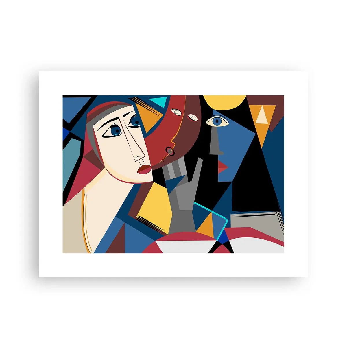 Poster - Discuția cubiștilor - 40x30 cm