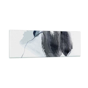 Tablou pe sticlă - Intensitate și mișcare - 90x30 cm