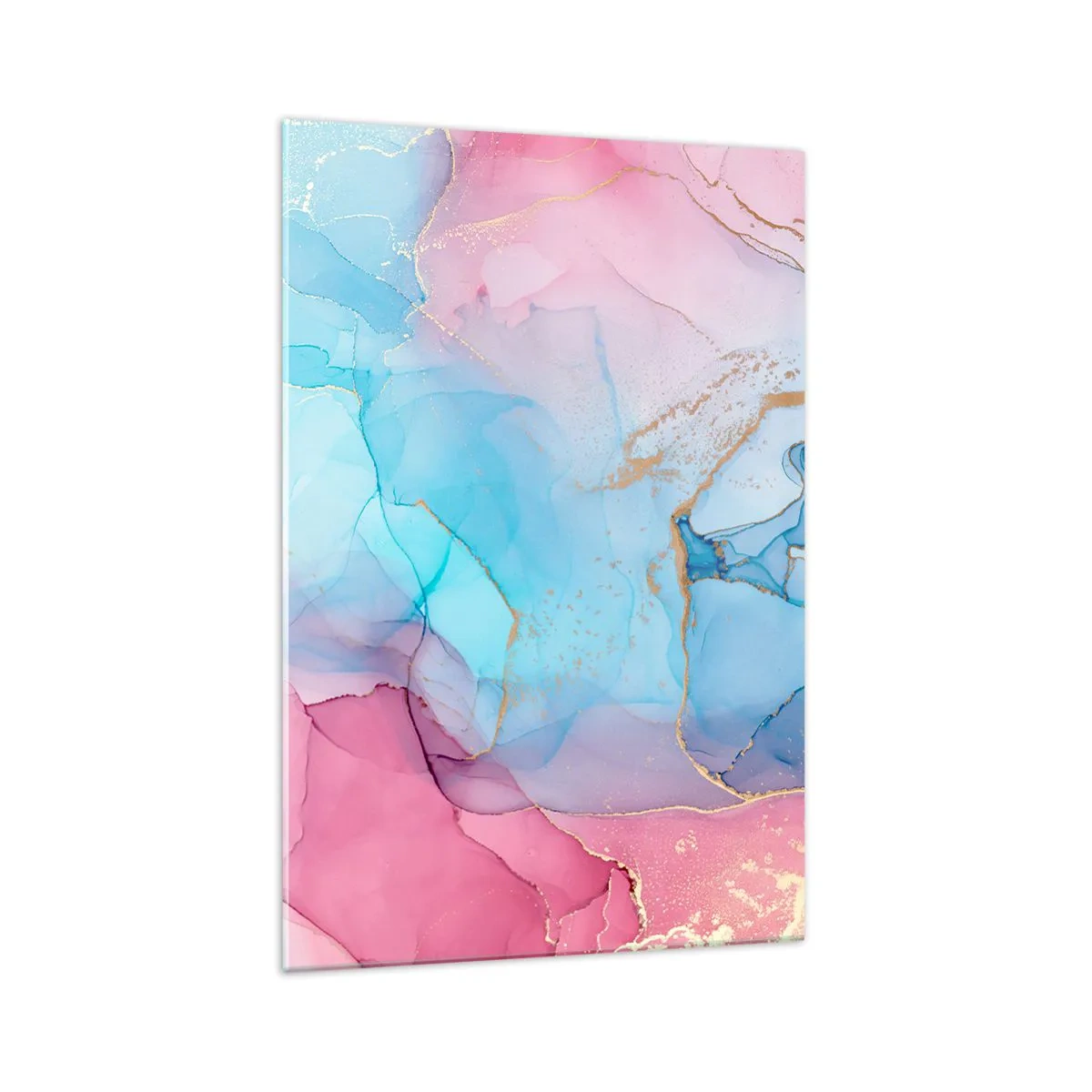 Tablou pe sticlă - Întâlnire și întrepătrundere - 70x100 cm