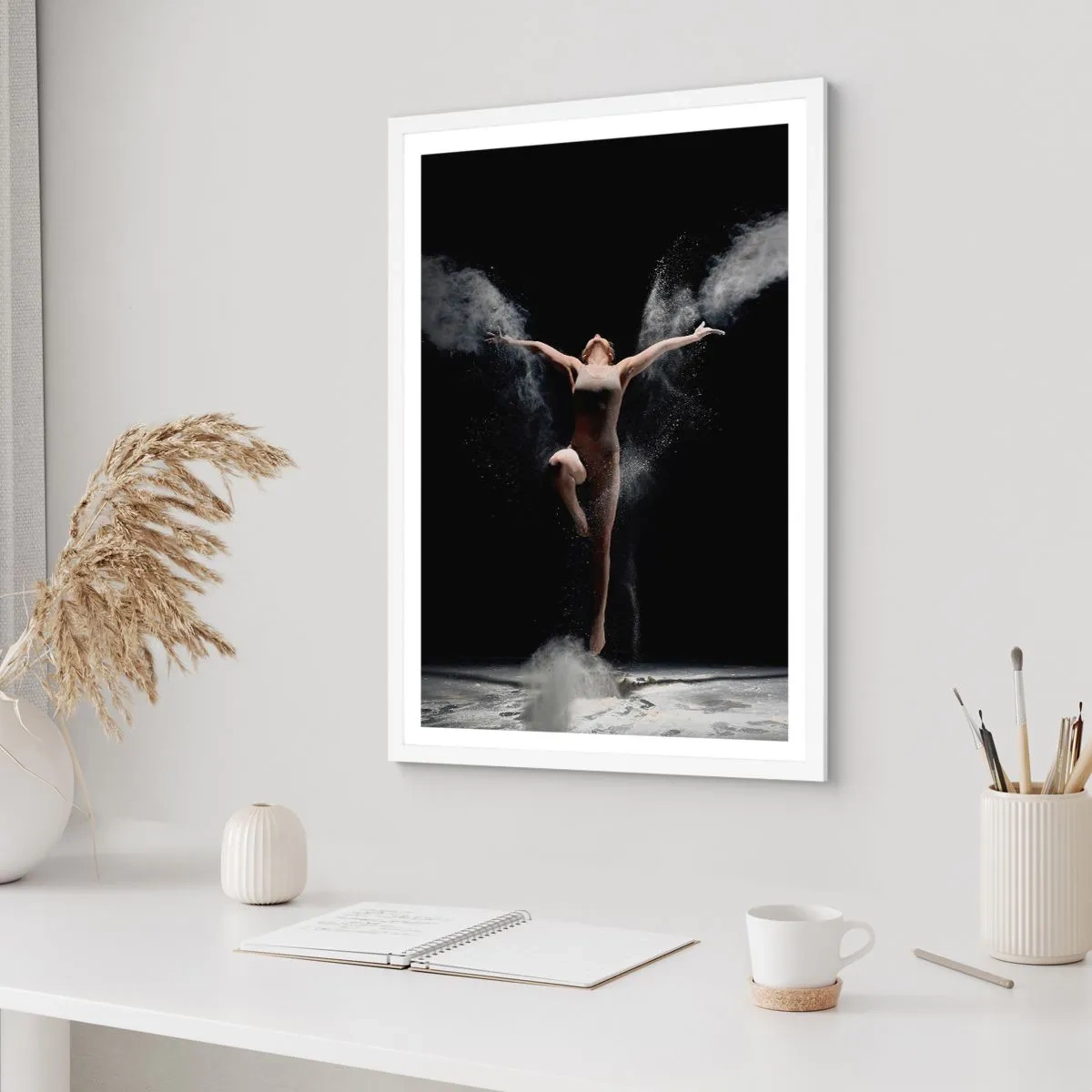 Poster în ramă albă - Elfii există - 40x50 cm