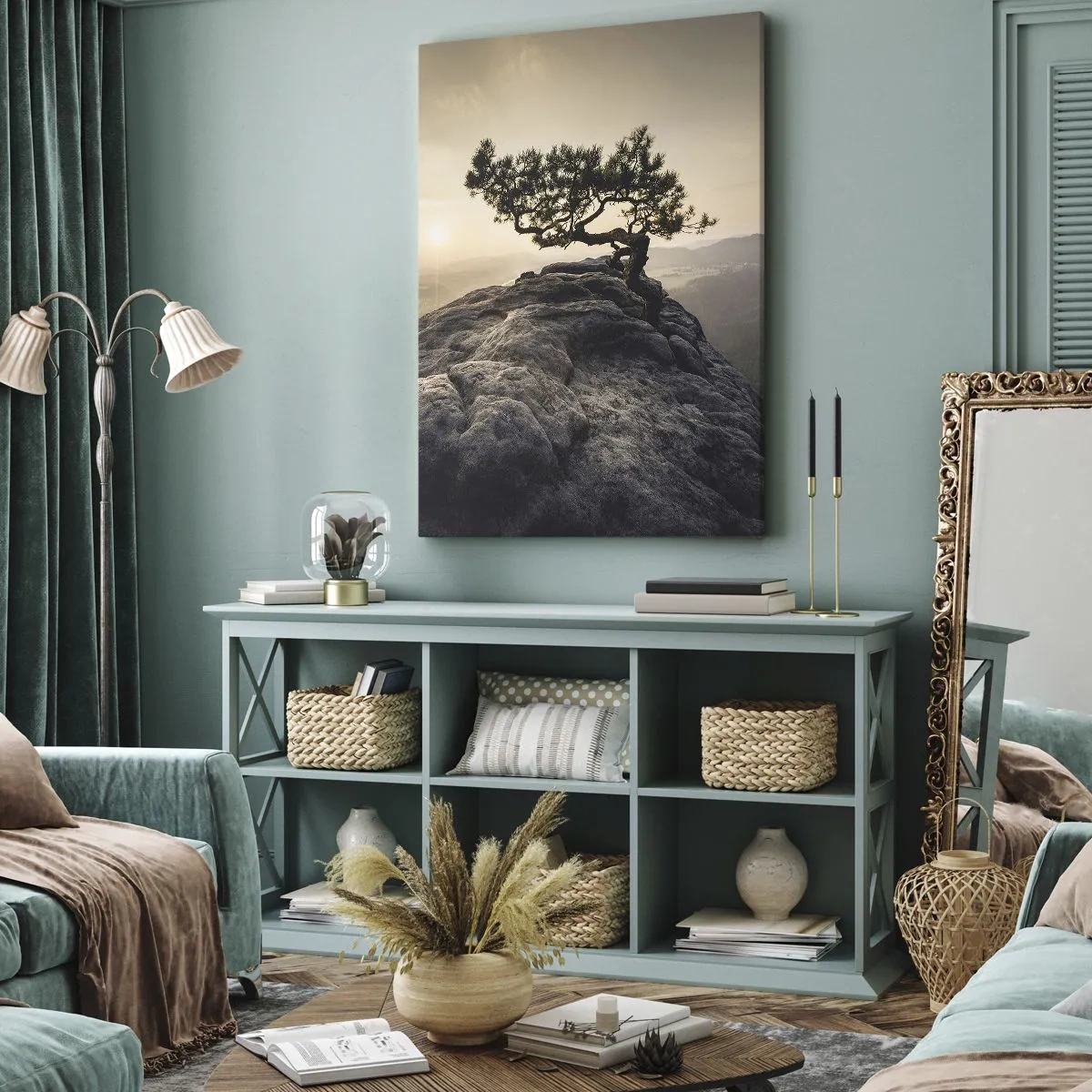 Tablou pe pânză - Viața învinge întotdeauna - 55x100 cm