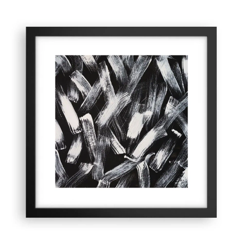 Poster în ramă neagră - Abstracție în spirit industrial - 30x30 cm