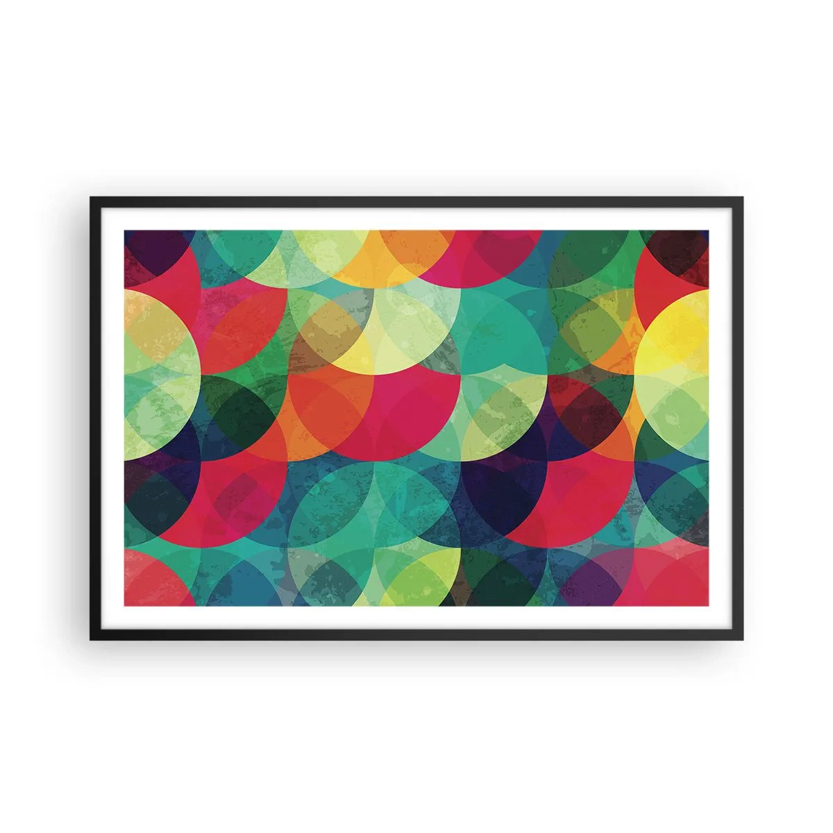 Poster în ramă neagră - Să intrăm în curcubeu - 91x61 cm