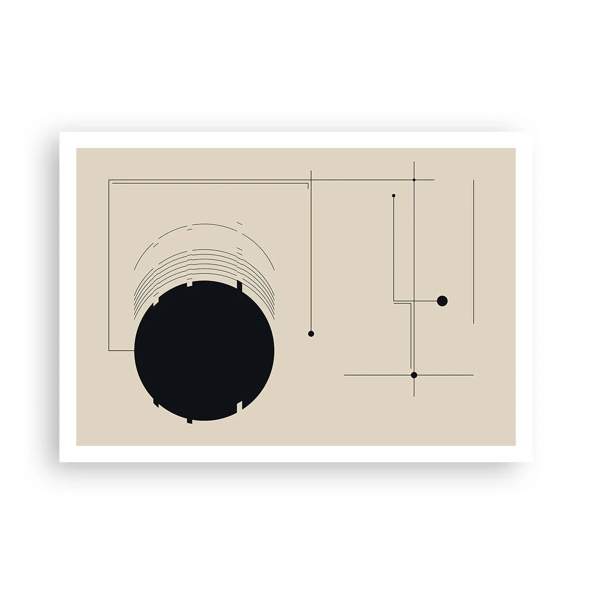 Poster - Compoziție flexibilă și dinamică - 100x70 cm