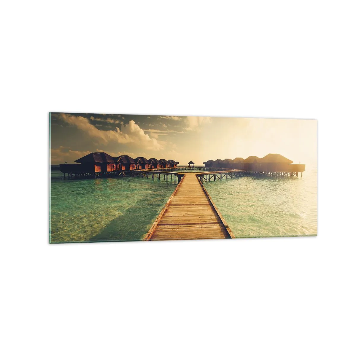 Tablou pe sticlă - O invitație caldă - 120x50 cm