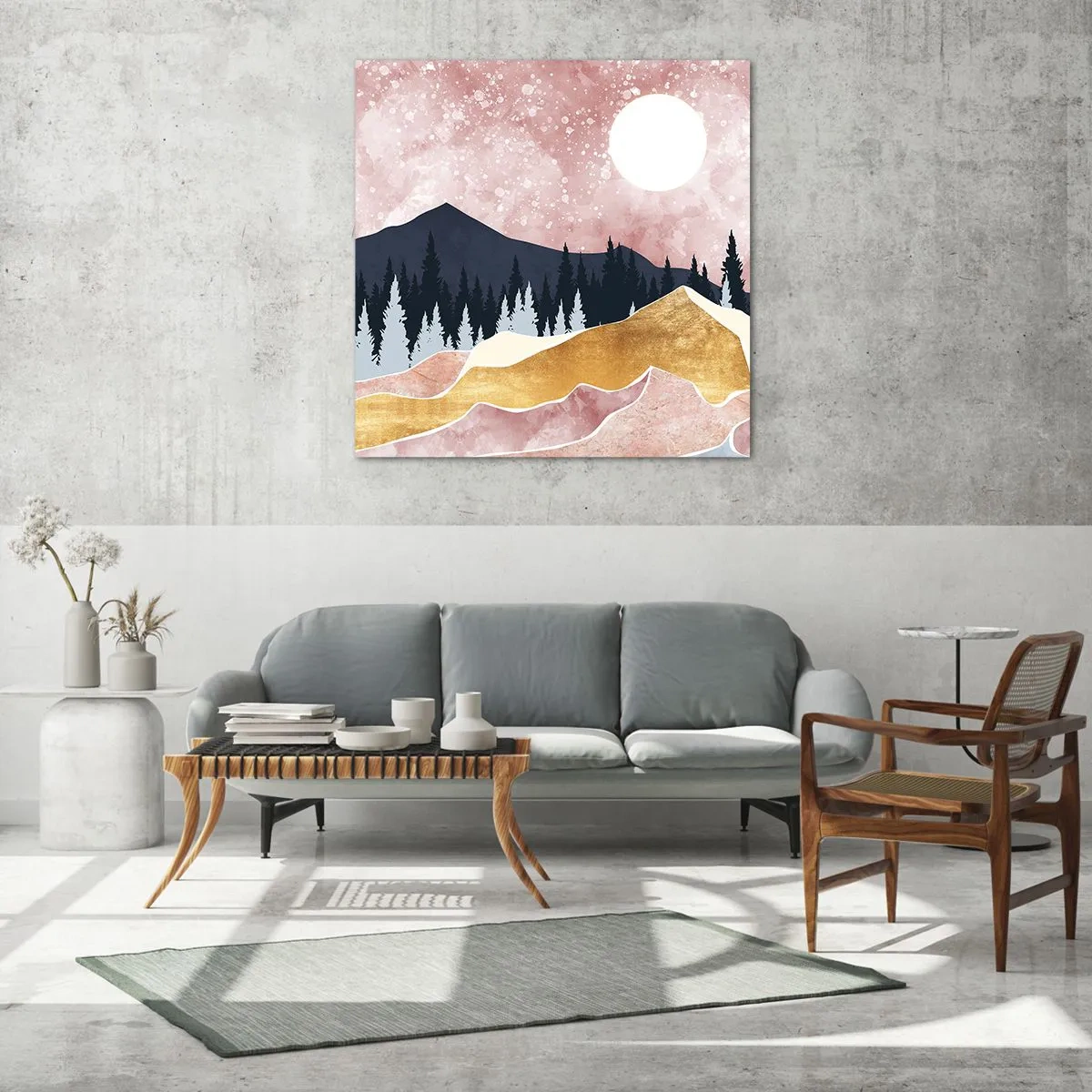 Tablou pe sticlă - Garda de noapte - 40x40 cm