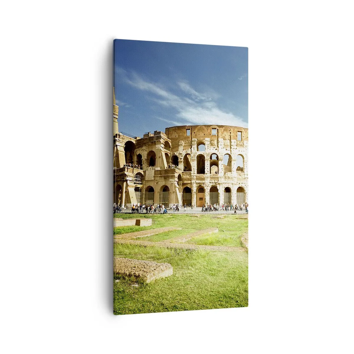 Tablou pe pânză - Încă mai poți auzi zgomotul armelor - 55x100 cm