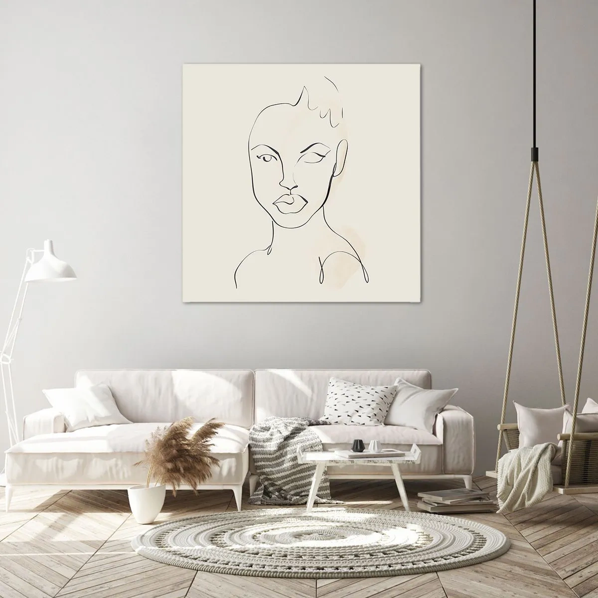 Tablou pe pânză - Schiță de senzualitate - 70x70 cm