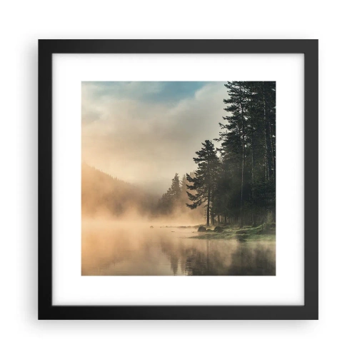 Poster în ramă neagră - Nașterea unei zile - 30x30 cm