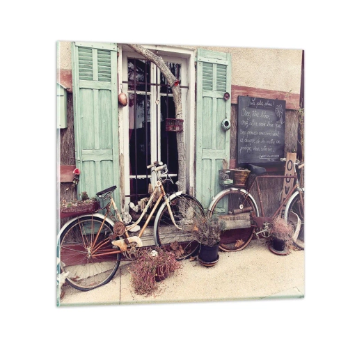 Tablou pe sticlă - Trăiască provincia! - 30x30 cm