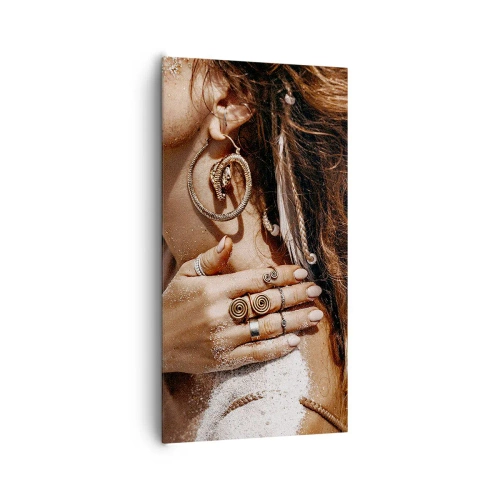 Tablou pe pânză - Regina plajei sălbatice - 65x120 cm