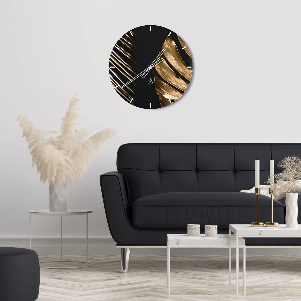 Ceas de perete - Ceas pe sticlă - Diferite și la fel de scumpe - 40x40 cm