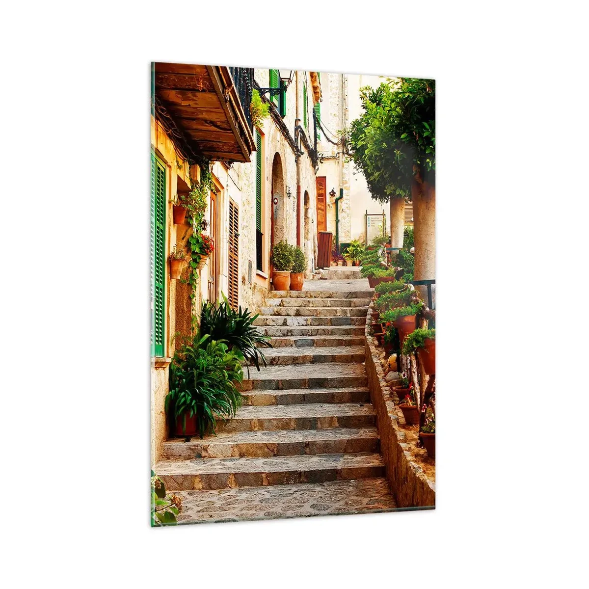 Tablou pe sticlă - Magia unei vacanțe în Spania - 80x120 cm
