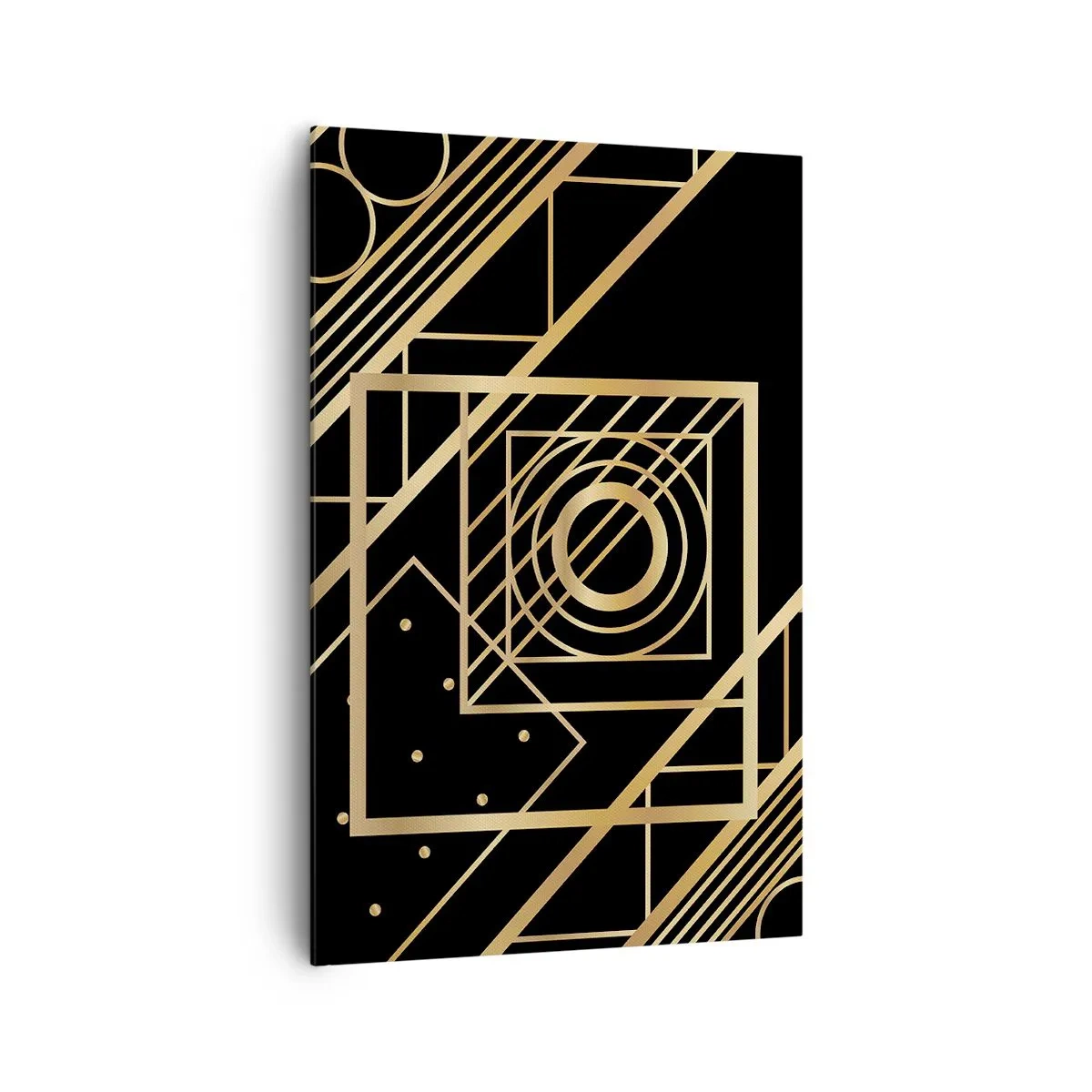 Tablou pe pânză - Geometrie de aur - 80x120 cm