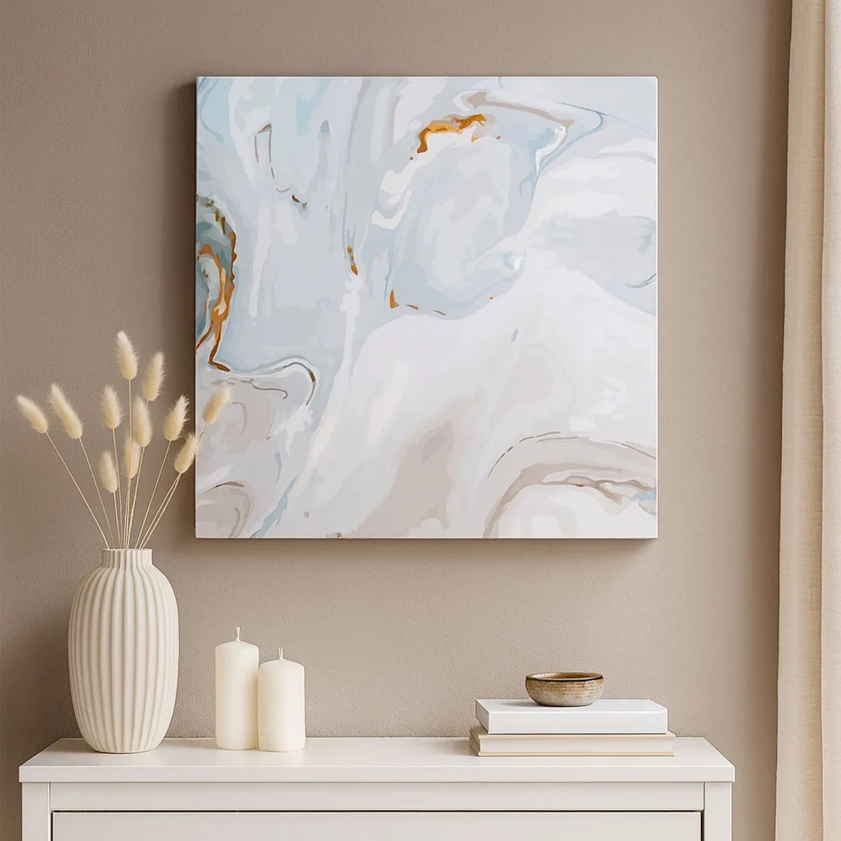 Tablou pe pânză - Albul ridicat - 30x30 cm