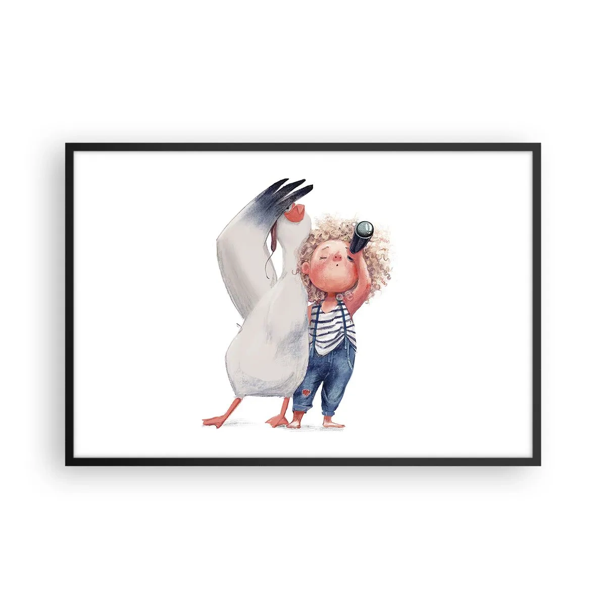 Poster în ramă neagră - Un plan pentru o călătorie minunată - 91x61 cm