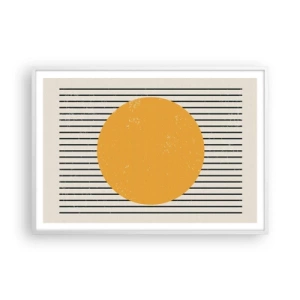 Poster în ramă albă - Puterea simplității - 100x70 cm