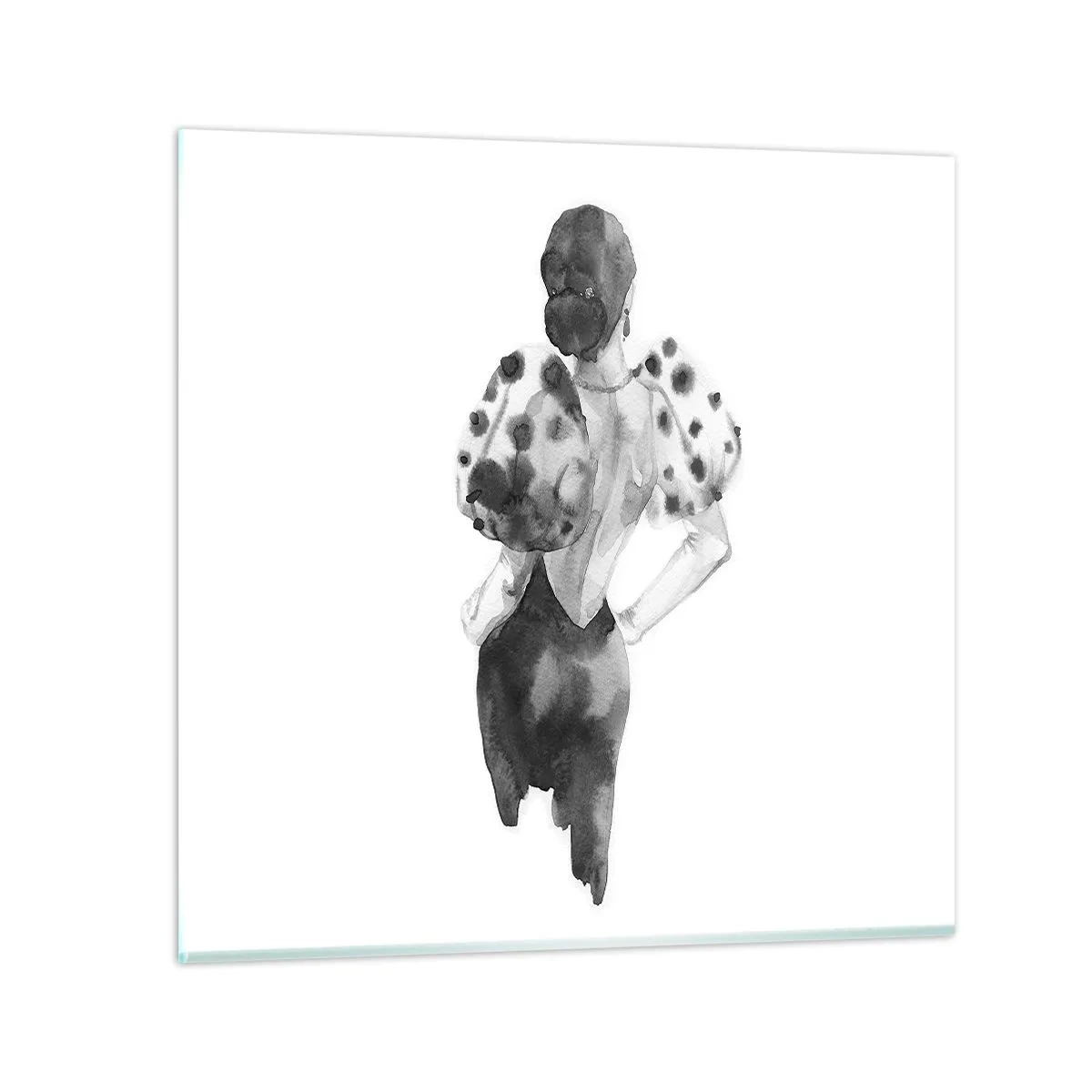 Tablou pe sticlă - A trecut chiar pe lângă noi - 40x40 cm