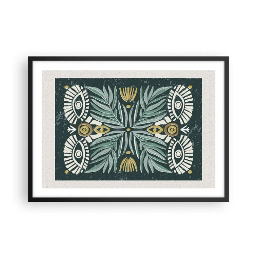 Poster în ramă neagră - Ca un decupaj folcloric - 70x50 cm