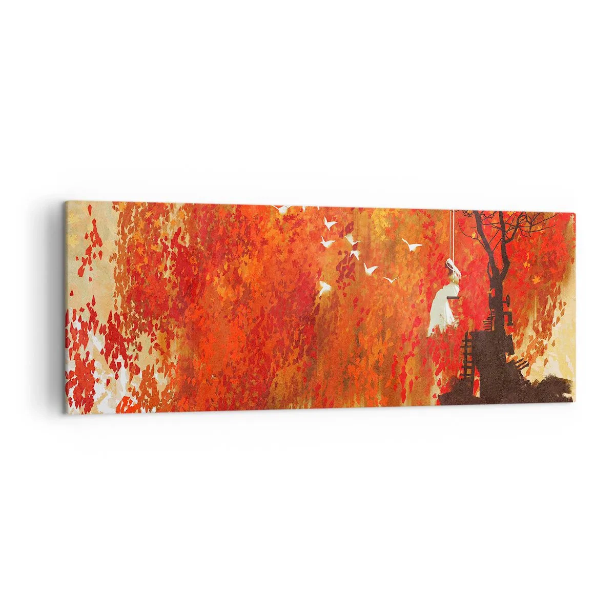 Tablou pe pânză - Va zbura cu ei? - 140x50 cm