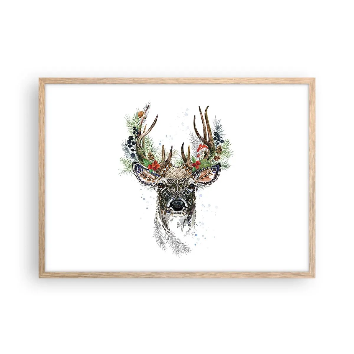 Poster în ramă de stejar deschis - În ținută festivă - 70x50 cm