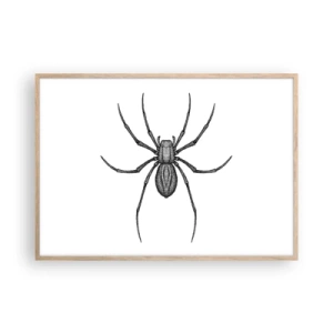 Poster în ramă de stejar deschis - Precizie tulburătoare - 100x70 cm