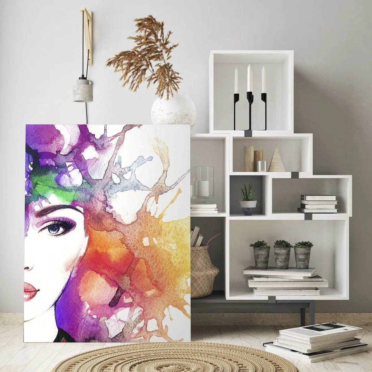 Tablou pe sticlă - Cu capul în nori - 50x70 cm