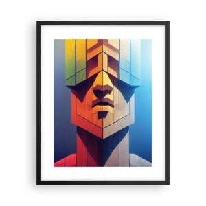 Poster în ramă neagră - Un om de principiu - 40x50 cm