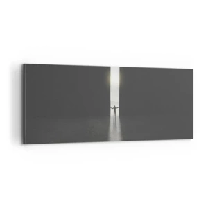 Tablou pe pânză - Un pas spre un viitor luminos - 100x40 cm