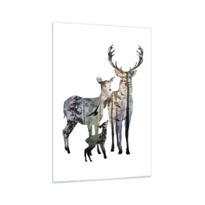 Tablou pe sticlă - Fotografie de familie - 70x100 cm