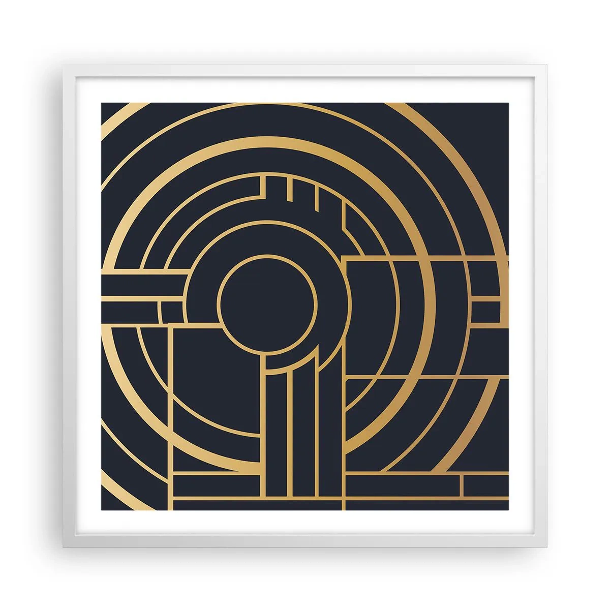 Poster în ramă albă - Întoarcerea lucrurilor - 60x60 cm