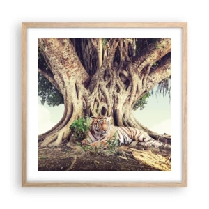 Poster în ramă de stejar deschis - O perspectivă din Geneză - 50x50 cm