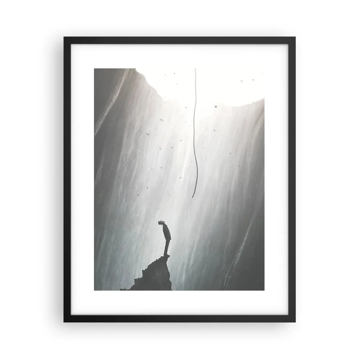 Poster în ramă neagră - Există întotdeauna o cale de ieșire - 40x50 cm