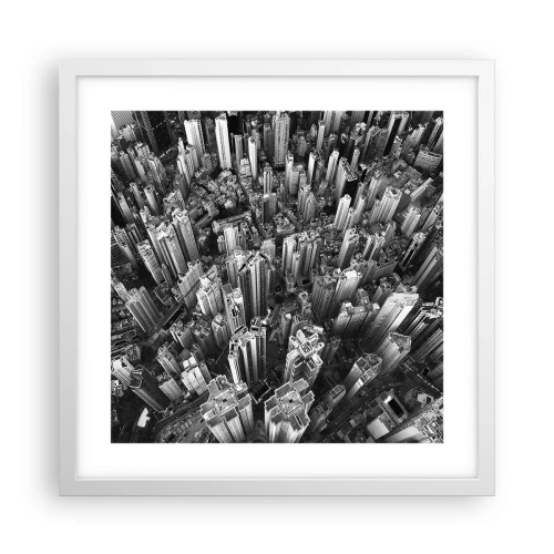 Poster în ramă albă - Din ce în ce mai sus - 40x40 cm