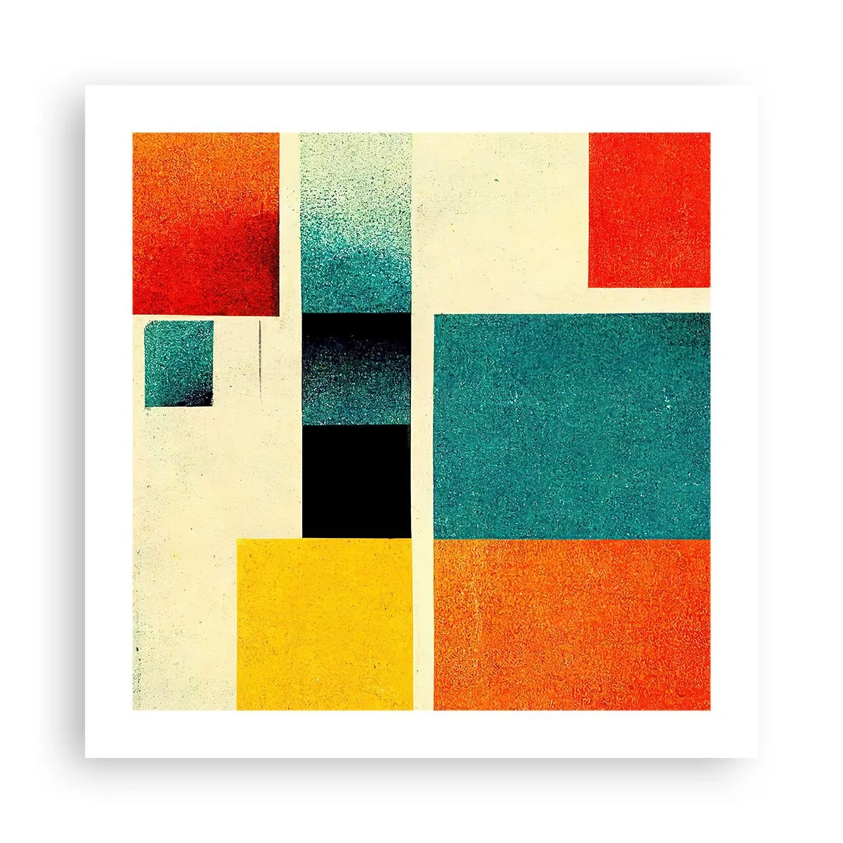 Poster - Abstracție geometrică - energie bună - 50x50 cm