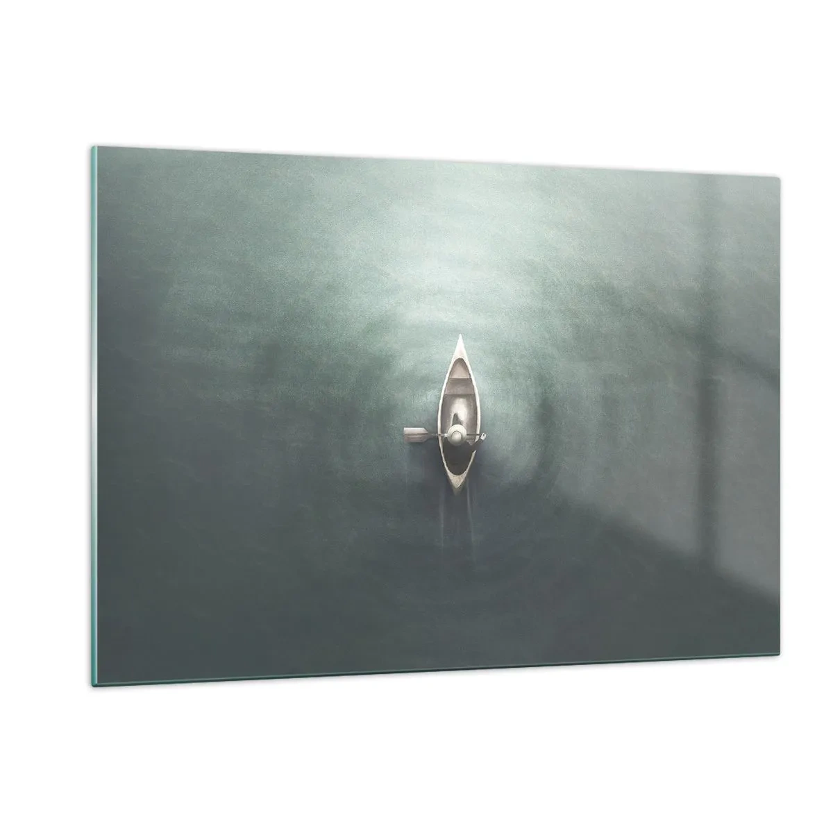 Tablou pe sticlă - Peste lacul luminat de lună - 120x80 cm