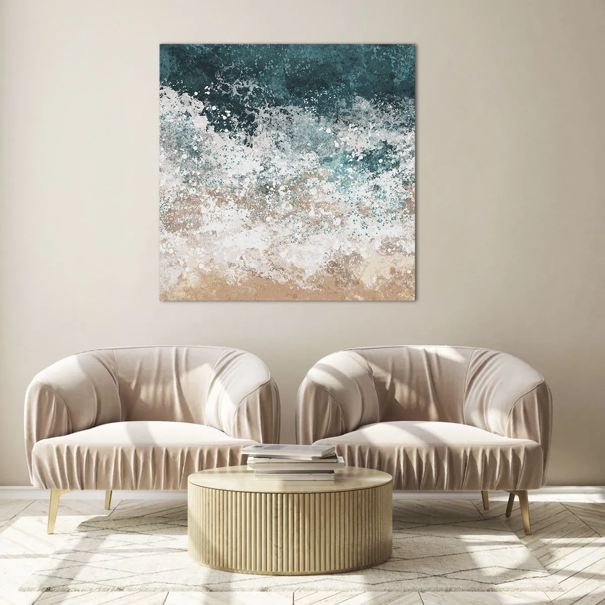 Tablou pe sticlă - Povești despre mare - 40x40 cm