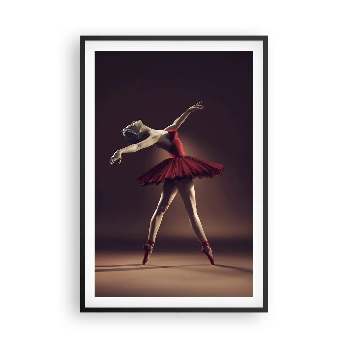 Poster în ramă neagră - Prima balerină - 61x91 cm