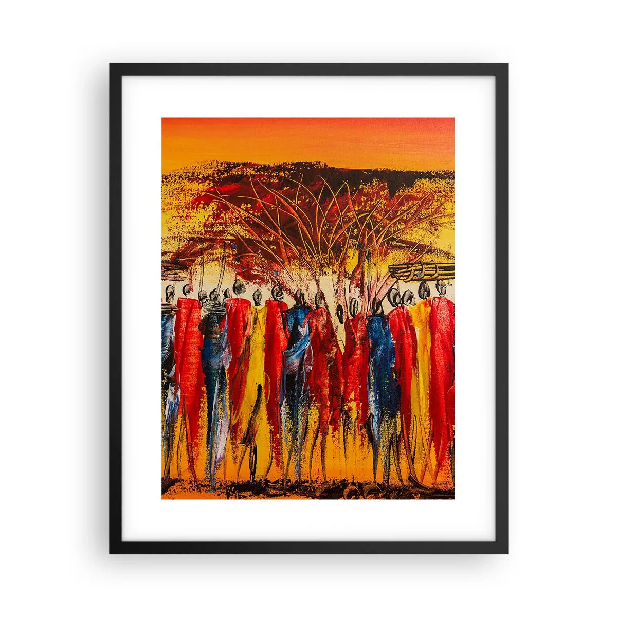 Poster în ramă neagră - Acolo, acolo, acolo, acolo se duc - 40x50 cm