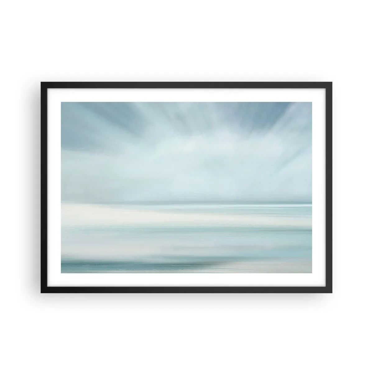 Poster în ramă neagră - Liniște până la orizont - 70x50 cm