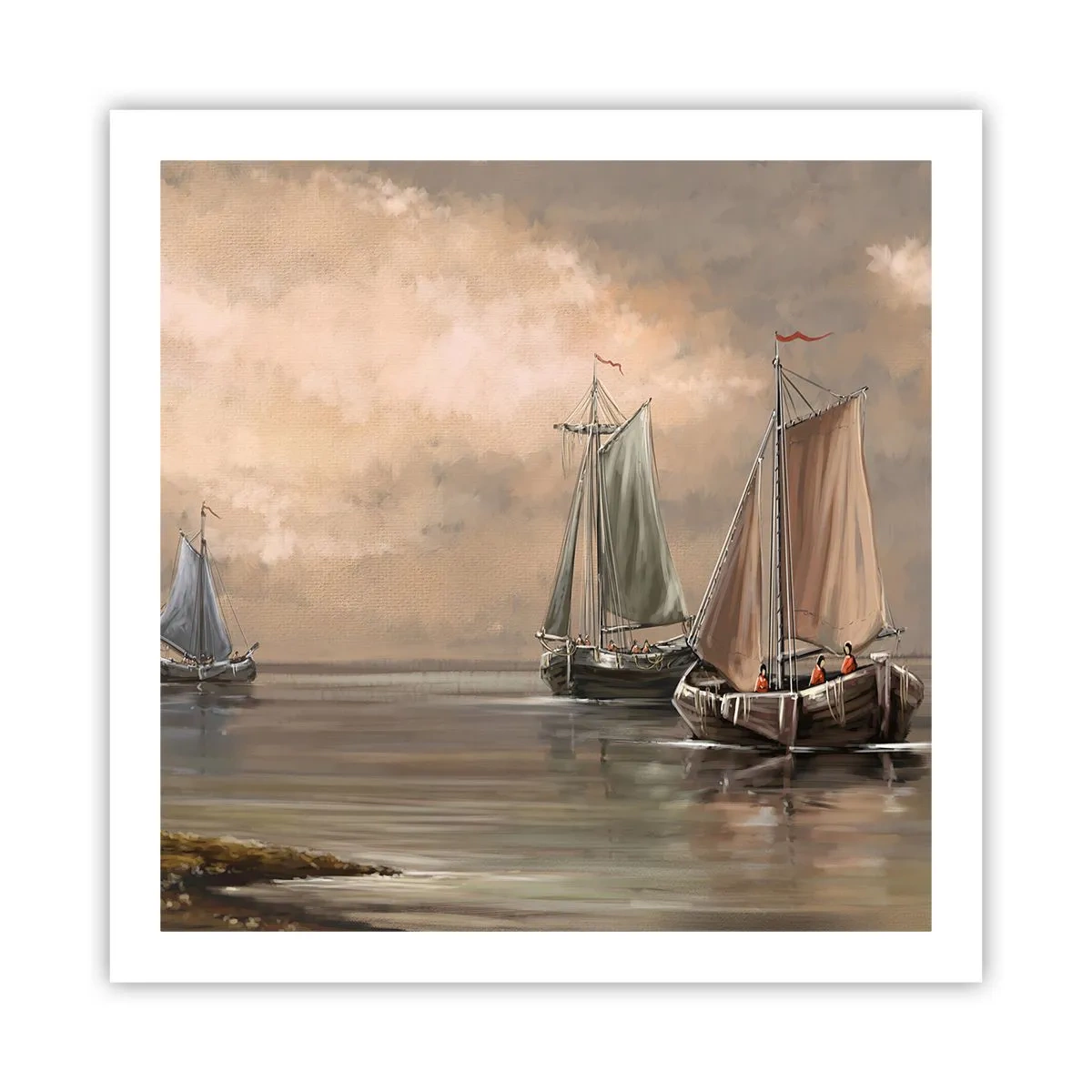 Poster - Întoarcerea marinarilor - 60x60 cm