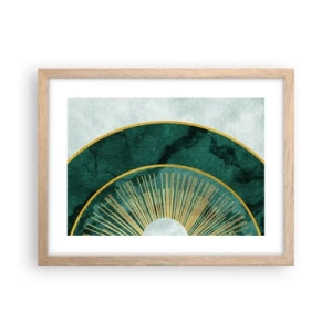 Poster în ramă de stejar deschis - Un alt sistem solar - 40x30 cm