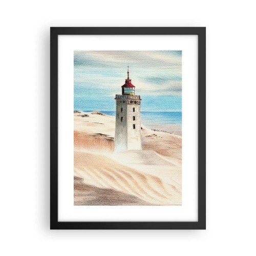 Poster în ramă neagră - Privind mereu marea - 30x40 cm