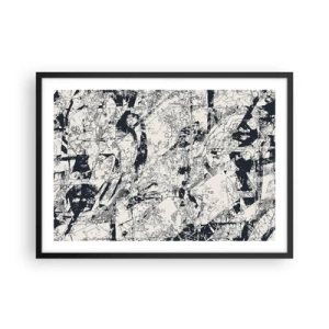 Poster în ramă neagră - Întrepătrunderea contrariilor - 70x50 cm