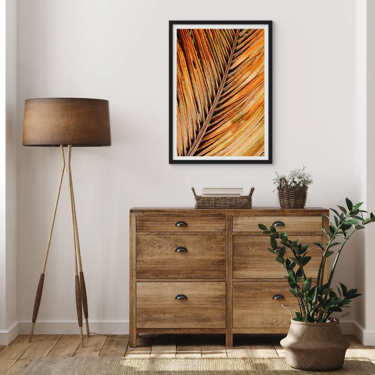 Poster în ramă neagră - Aur de nucă de cocos - 30x40 cm