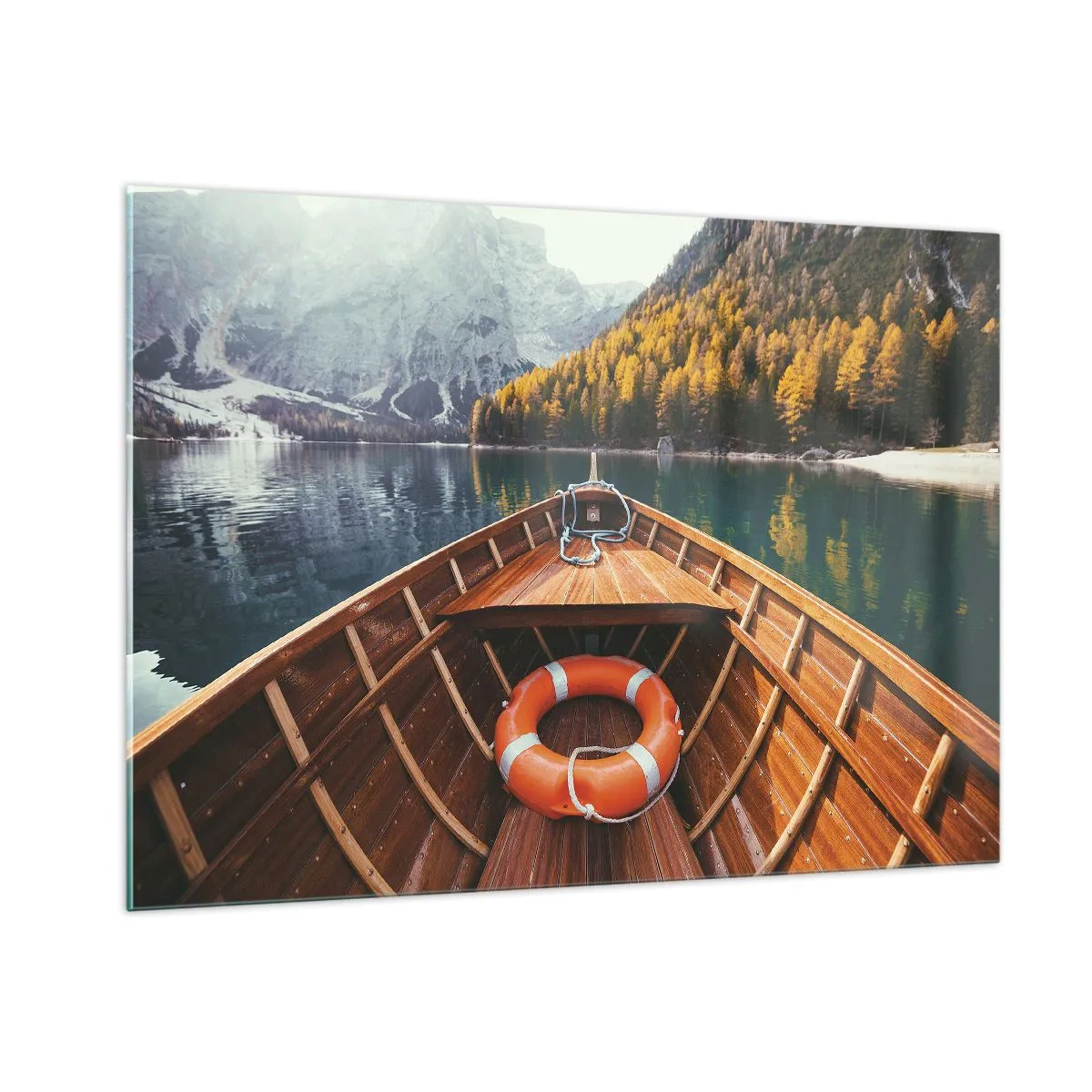 Tablou pe sticlă - Excursie pe munte - 100x70 cm