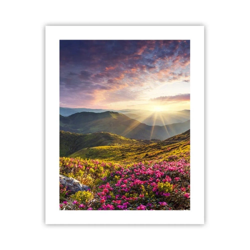 Poster - Prospețimea unei dimineți de munte - 40x50 cm