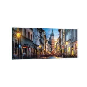 Tablou pe sticlă - Farmecul Cracoviei - 120x50 cm