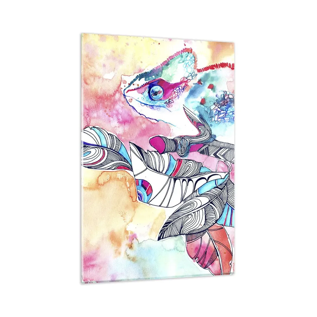 Tablou pe sticlă - Colorat ca și lumea noastră - 80x120 cm